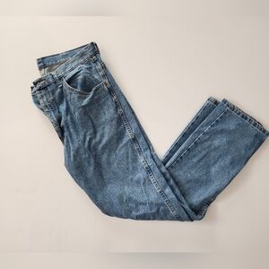 Men's Classic Blue Jeans, Rustler Size 34x32, 100% Cotton